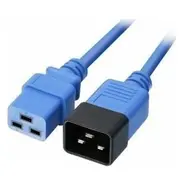 Kabel zasilający Lindy Iec-Netzverlängerung C19 auf C20 blau 1M extern bulk  30120 4002888301206