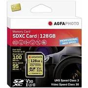 Karta Agfaphoto Sdxc 128 Gb Class 10 Uhs-I/U3 V30 10607 