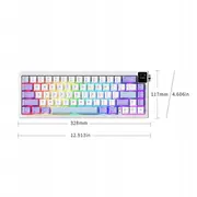 Klawiatura gamingowa mechaniczna Ak650 Dream Weaver -Side Character Gradient Pink- 3 Model-With Screen Rgb  Ak650-Dw-Gp 6976412984228