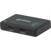 Manhattan 4K 2-Port Hdmi-Splitter 4K30Hz Netzteil Black  207669 0766623207669