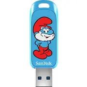 Pendrive Sandisk Smurfs, 128 Gb  Sdczis-128G-G46 619659217624