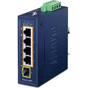 Planet Ip30 Compact size 4-Port Igs-514Pt Nie zarządzany Gigabit Ethernet 10/100/1000 Obsługa Poe Blue  4711605288453