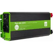 Przetwornica Gembird 12V/230V 1000W/2000W czysty sinus  Eg-Pwc-Ps1000-01 8716309124065