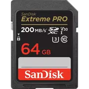Sandisk Extreme Pro Sdxc 64Gb 200/90 Mb/S V30 Uhs-I U  Sdsdxxu-064G-Gn4In 619659188719