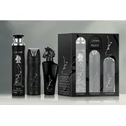 Set Lattafa Maahir Black Edition Edp spray 100Ml  Perfumed Spray 200Ml Air Freshener 300Ml 6290362341246