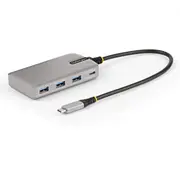 Startech.com 4-Port Usb-C Hub with Dp Alt Mode Video Output 4K 60Hz, 3X Usb-A, 1X Usb-C, 100W Power Delivery Pass-Through, Usb 3.2 Gen 2 10Gbps, Portable Type-C to Type-A/C - 1Ft 30Cm Host Cable Hb31C3A1Cdppd3 1 x  065030893022