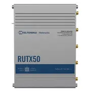 Industrial 5G Router  Rutx50 802.11Ac 867 Mbit/S 10/100/1000 Mbps Ethernet Lan Rj-45 ports 5 Mesh Support Yes Mu-Mimo Antenna type Internal Rutx50000000 4779051840250 155064