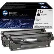 Hp 12Ad Laserjet Original Toner Black Standardkapazitt 2 x 2.000 Seiten 2Er-Pack  Q2612Ad 0883585375257