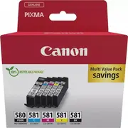 Canon Multipack Pgi-580/Cli-581 Pgbk/C/M /Y/Bk 2078C007  8714574679136 Ercan2078C00700