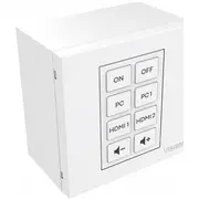 Vision Techconnect Faceplate Steuermodul - Lebenslange Garantie 8 Tasten lernt Infrarot-Fernbedienungscodes von anderen Fernbedienungen unterstutzt Rs-232, 12V-Ausloser, Planung mehrere Befehle pro Taste Doppelraummodul 1-Fach brit  Tc3-Ctl/2 7754754000009