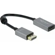 Adapter Av Delock Displayport - Hdmi szary 66436  4043619664368