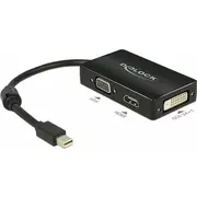 Adapter Av Delock Displayport Mini - Hdmi D-Sub Vga Dvi-D Black 62631  4043619626311