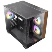 Antec Cx600M Wood Pc Gehäuse, Mini-Tower, Micro-Atx, Tempered Glass - Black, Holz  Gean-144 0761345101387 0-761345-10138-7