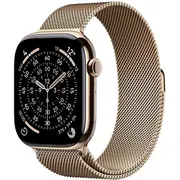 Apple Watch Series 11 Gps  Cellular 46Mm Gold Titanium Case with Milanese Loop - M/L Mfd84Zr/A 0195950629606 Q502-0Ca