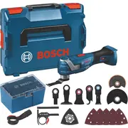 Bosch Powertools Akku-Multi-Cutter Gop 18V-34 Solo Professional, 18Volt Blau/Black, ohne Akku und Ladegert, L-Boxx  Zubehr-Box 06018G2002 4059952606859