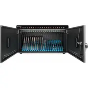 Manhattan iPad to 11 20-Bay Charging Cabinet Desktop via Usb-C, Also other tablets and smartphones With device Usb-C cable, Bays 264X22X235Mm, Device charging cables not included Suggest cable 354868, Cart, Lockable, Eu/Uk power cords  715959 766623715959