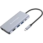 Conceptronic 10-1 Dock Usb-C-Hdmi,2Xusb-A,Gbe, 25Cm gr  Donn20G 4015867237861