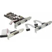 Delock Pcie x1 - 4X Rs-232 Db9  Lpt Db25 89177 4043619891771