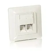 Equip Gniazdo Podtynkowe Kat.5E 2X Rj45 Białe 125721  4015867141632