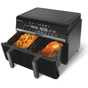 Frytkownica beztłuszczowa Daewoo Daf 2X110 podwójny frytkownica na gorące powietrze 1100 W  wyświetlacz Led 5 L pojemność 2X1100 Lrb 6426980750447