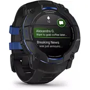 Garmin Instinct 3  50 mm, Amoled Black with 26 mm Bolt Blue Silicone Interchangeable Band 010-03020-03 0753759357153 Q512-09X
