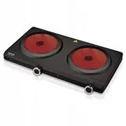 Haeger Hp-02V.016A Podwójna płyta szklana na podczerwień stołowa z 2 elementami grzejnymi 2500W  5608475041969