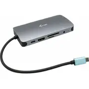 i-tec Usb-C Metal Nano Docking Station Hdmi Vga Lan Audio Card Reader Power Delivery 100 W  C31Nanodockvgapd 8595611703331 Nb-Dok-Ite-074
