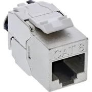 Inline 24Pcs. Bulk-Pack Keystone Rj45 jack slim, Snap-In, Cat.8.1, integrated cable tie  B-76202Q 4043718312160