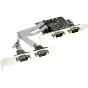 Inline Pcie x1 - 4X Port szeregowy Rs-232 76623C  4043718169030