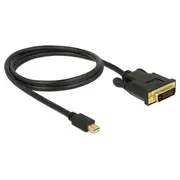 Kabel Delock Displayport Mini - Dvi-D 1M Black 83988  4043619839889