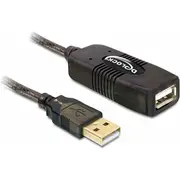 Kabel Usb Delock Usb-A - 15 m Black 82689  4043619826896