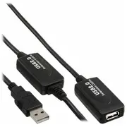 Kabel Usb Inline Usb-A - 10 m Black 34612I  4043718182879
