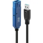 Kabel Usb Lindy Usb-A - 20 m Black 43361  4002888433617