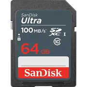 Karta Sandisk Ultra Sdxc 64 Gb Class 10 Uhs-I/U1  Sdsdunr-064G-Gn3In 0619659185282