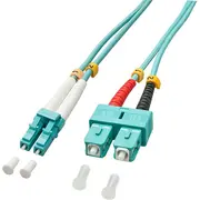 Lindy Patchcord światłowodowy Lc/Sc Om3 50/12Um, Multimode, 5M 46393  4002888463935