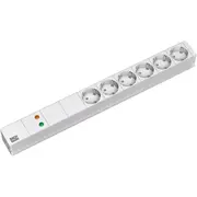 Listwa zasilająca Bachmann przeciwprzepięciowa 6 gniazd 2 m White 333.402  4016514014453