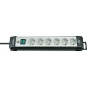 Listwa zasilająca Brennenstuhl Premium-Line 6 gniazd 5 m biało-czarna 1951560101  4007123624263