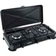 Promis Kg300C 3-Burner gas cooker, black  5902497550929 Agdpmsktu0004