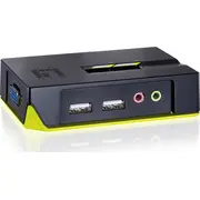 Przełącznik Levelone Kvm  2X Usb Kvm-0221 mit Audio - 4015867137857