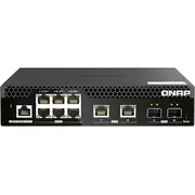 Qnap Qsw-M2106R-2S2T 6 port 2.5Gbps, 2 10Gbps Sfp, ports 10Gbe Rj45  4711103082799