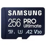 Samsung  Microsd Card Pro Ultimate 256 Gb microSDXC Memory Flash memory class U3, V30, A2 Sd adapter Mb-My256Sa/Ww 8806094957211