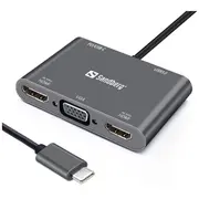 Sandberg 136-35 Usb-C Dock 2Xhdmi1XvgaUsbPd  T-Mlx54800 5705730136351
