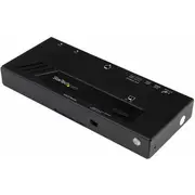 Startech.com 2 Port Hdmi automatischer Video  - 4K 2X1 mit Fast ing Auto Sensing und Serial Control Vs221Hd4Ka 0065030862356