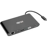 Tripp Lite Usb-C Dock, Dual Display - 4K Hdmi/Mdp, Vga, Usb 3.2 Gen 1, Usb-A/C Hub, Gbe, Memory Card, 100W Pd Charging  U442-Dock1-B 037332209153