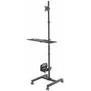 Newstar Neomounts Fpma-Mobile1700 mobiler Arbeitsplatz für Pc. Flachbildschirm Max. 32/81 cm. Tastatur und Maus.  8717371447038
