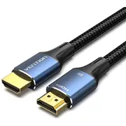Vention Cotton Braided Hdmi-A Male to Hd Cable 8K 5M Blue Aluminum Alloy Type  Alglj 6922794765276 Kbavn1Hdm0009