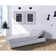 Dīvāns Dziedzic Standard Dziļums 80 cm, Guļamvietas platums Platums 203 Augstums 58 garums 200 Pildījums Bonell atsperes  augstas kvalitātes putas Porolons, Apdare audums, Dīvāna tips taisni dīvāni, Ar veļas kasti 1, Auduma numurs Castel 85, Krāsa ga