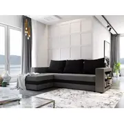 Dīvāns Sydney standard ar plauktiem Dziļums 152 cm, Guļamvietas platums 132 Platums 235 Augstums 85 garums 202 Pildījums Putas Porolons, Apdare audums, Dīvāna tips stūra dīvāni, Ar veļas kasti 1, izvelkamie Auduma numurs Alova 95  04, Krāsa Pe