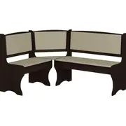 Virtuves stūra dīvāns Zku 01 sonoma tumša Elementu krāsa bēšs, Korpusa tumšā sonoma, Apdare ekoāda, Platums 155 cm, Dziļums 120 Augstums 88 Sēdvietas dziļums 48.2 Materiāls laminēta Ksp