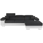 Dīvāns Armando Guļamvietas platums 123 cm, Platums 289 Izvēlieties stūra novietojumu Pa labi, Krāsa Tumši pelēks, Augstums 85 garums 210 Apdare Sawana 05, Soft 17, Kājiņu krāsa Metāls